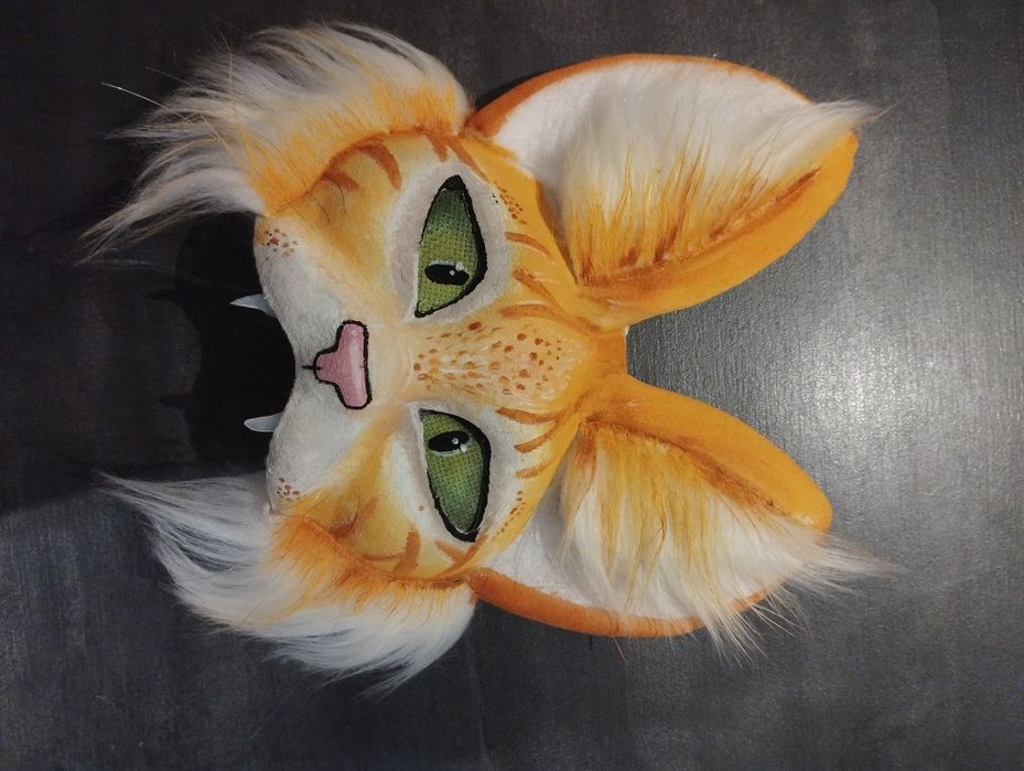 Maska Therian kot - wąsy