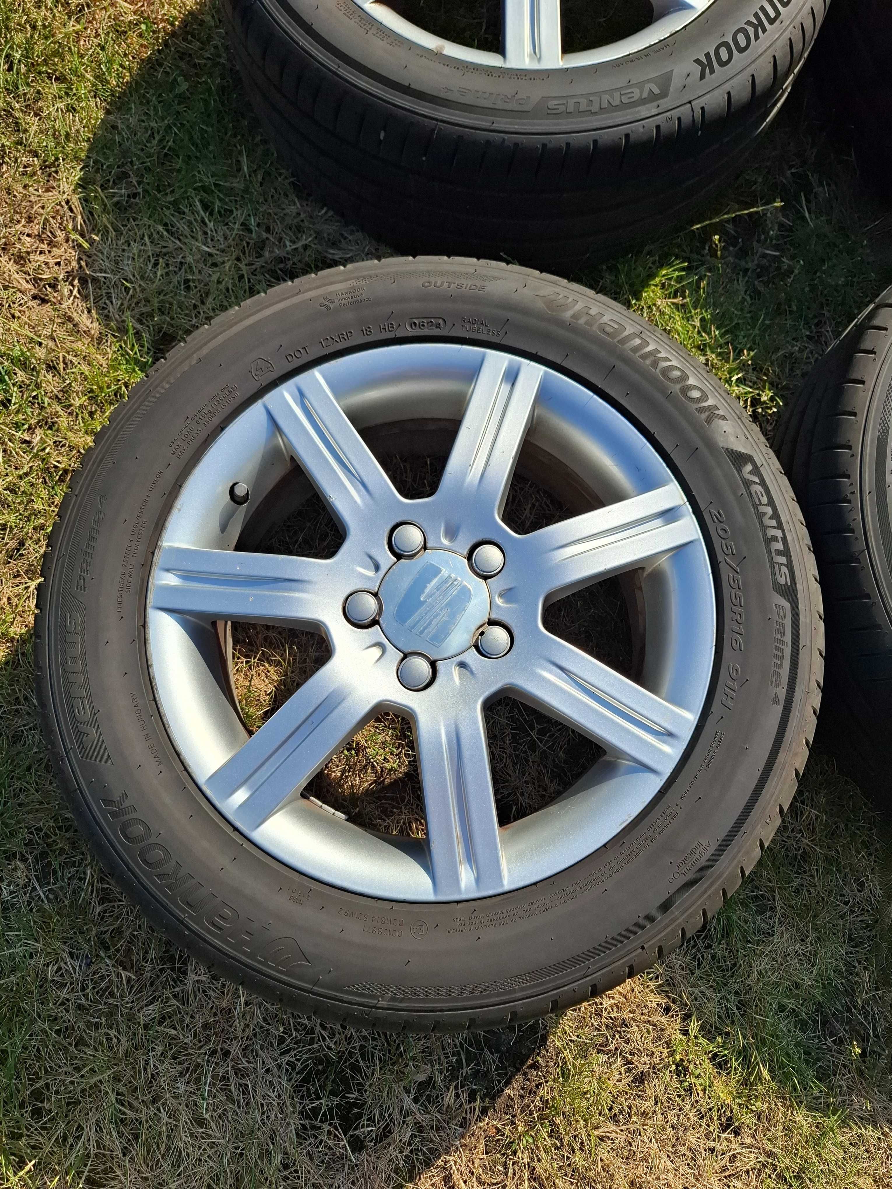 Koła SEAT Leon Altea Alhambra opony 205/55R16 Hankook 2024 jak nowe