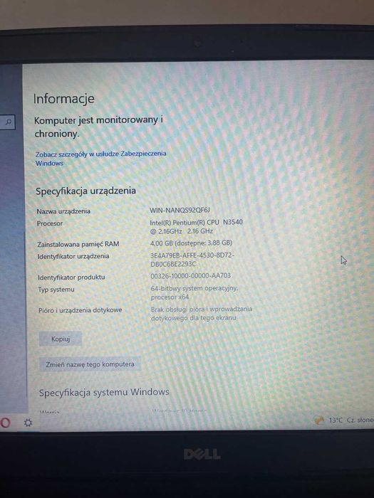 Laptop DELL używany