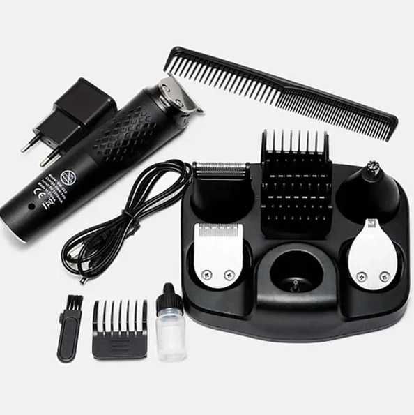 Аккумуляторная машинка набор для стрижки волос Geemy GM 592 триммер