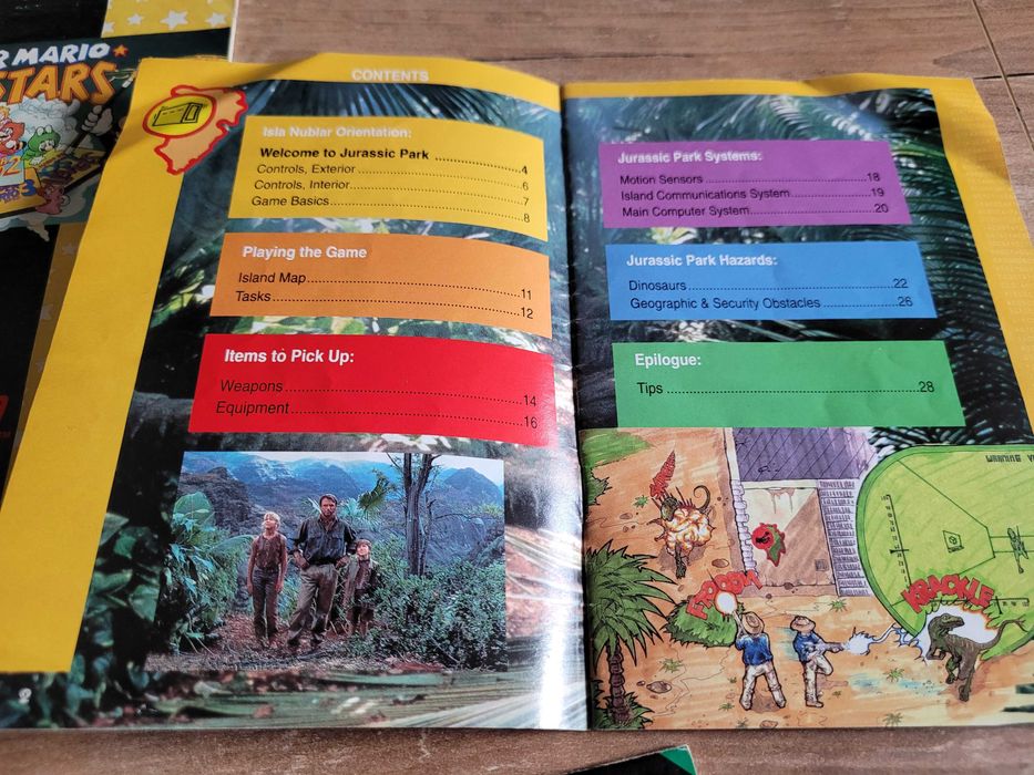 Instrukcje od Super Mario i Jurassic Park (SNES, NES)