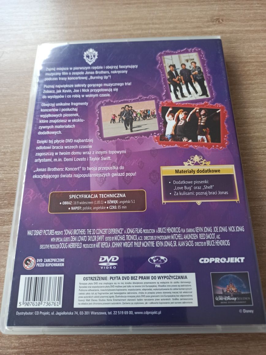 Jonas Brothers koncert Disney dvd