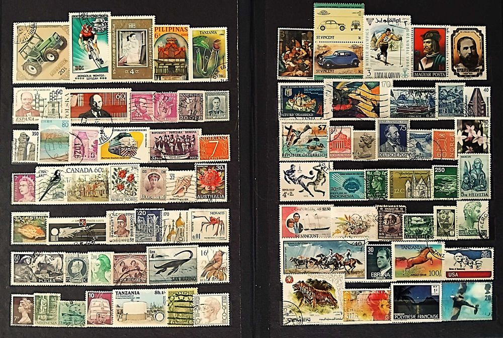 Znaczki pocztowe zestaw 1500 szt + 150 szt gratis CAŁY ŚWIAT