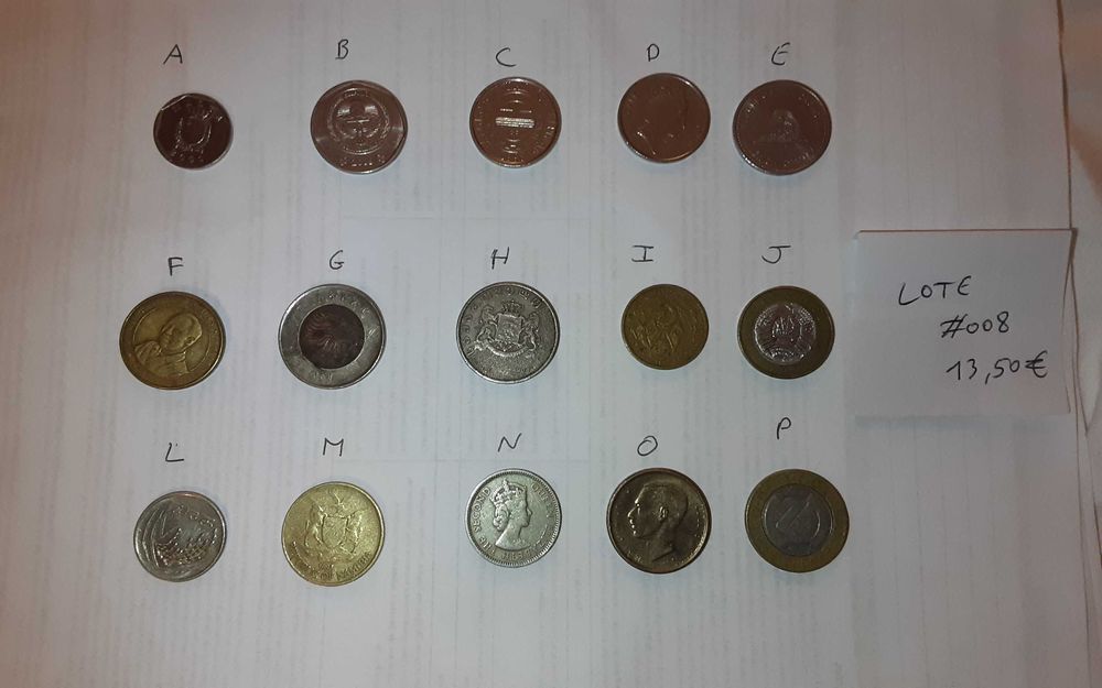4 lotes de 15 moedas(b)