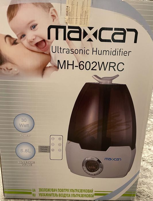 Зволожувач повітря ультразвуковий maxcan