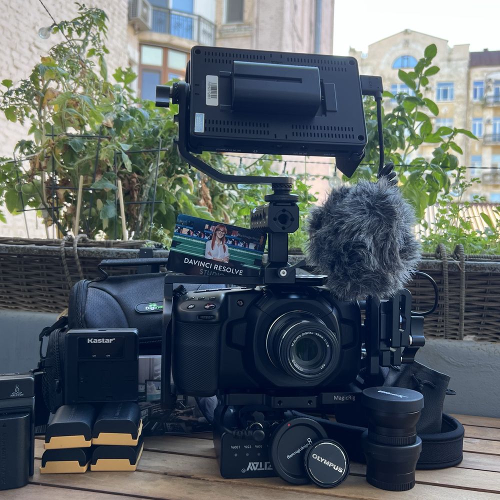 Blackmagic Pocket 4K+Olympus 45mm f/1.8+FLEELWORLD+DaVinci Resolve 18