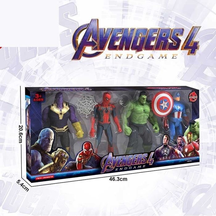 Набір героїв марвел світло,звук,спайдермен,павук,Халк,капітан америка