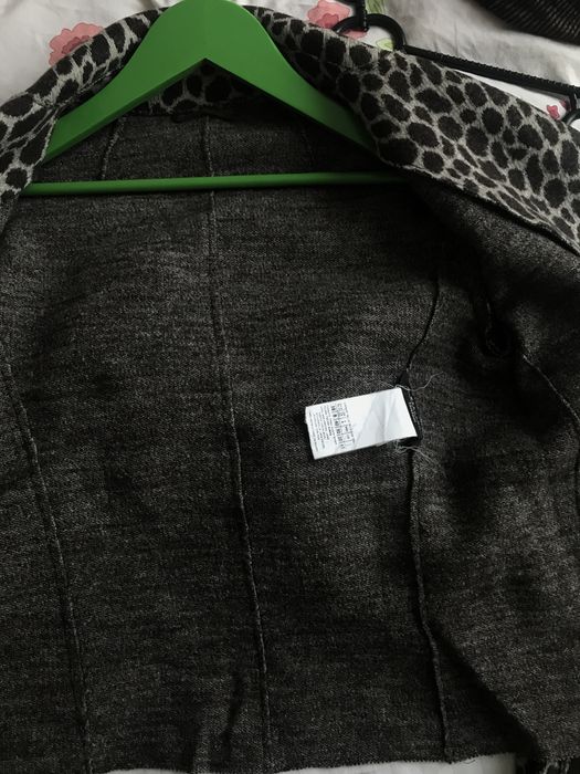 Вовняний жакет maxmara з анімалістичним принтом
