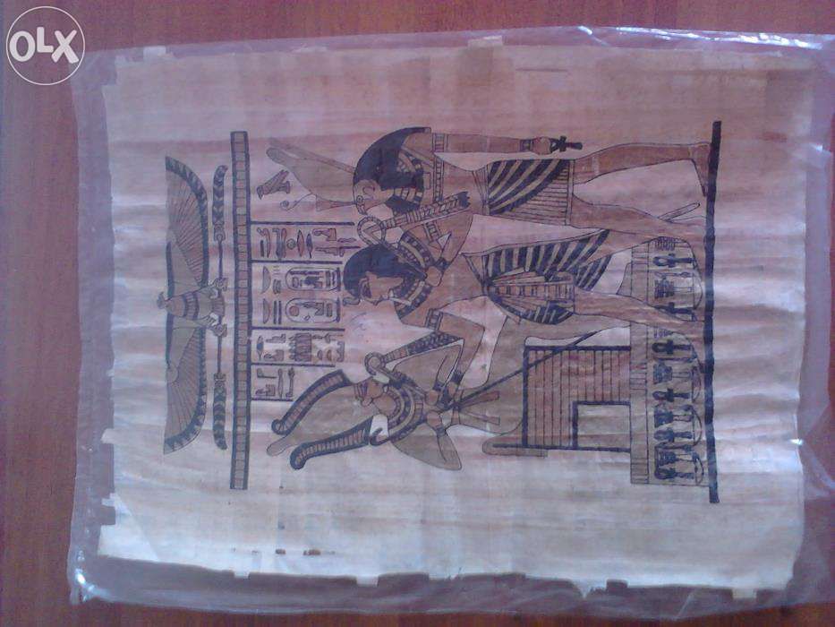 Папирусы в египетском стиле на натуральном папирусе.