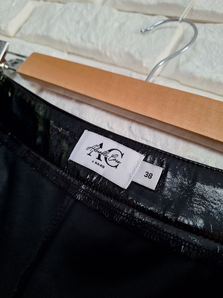 Lateksowe Legginsy Spodnie Rurki Na-Kd 38d