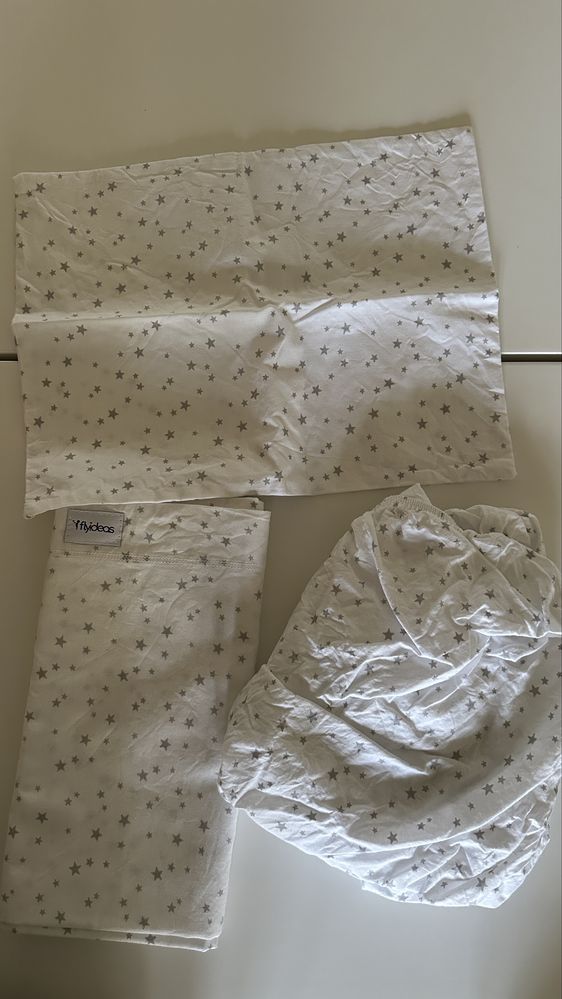 2 conjuntos de lençois para mini -berço next2me 50x83 cm por estrear
