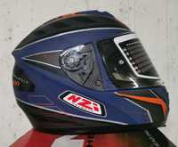 Capacete Integral NZI Eurus 2 Desert Blue/ Orange Matte ( L )( NOVOS )