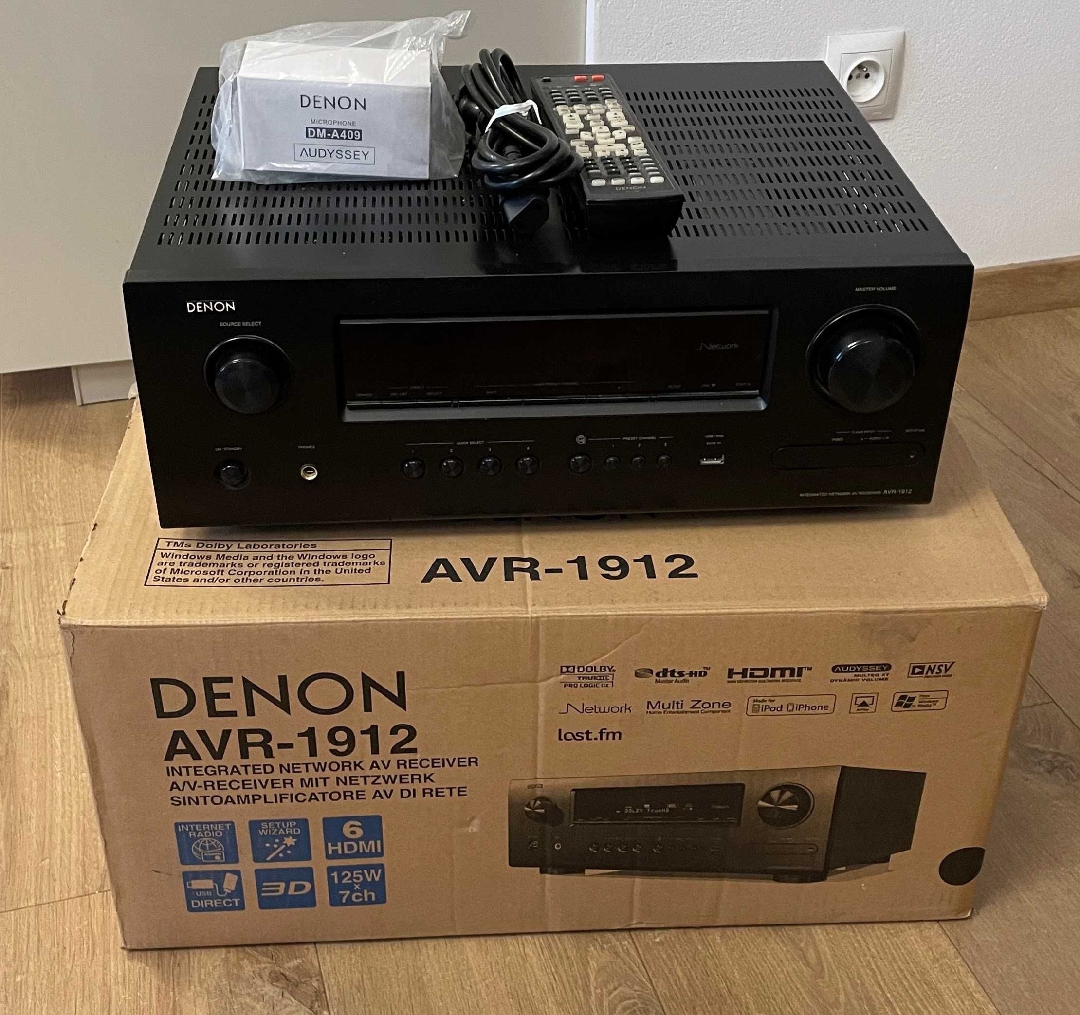 Amplituner wzmacniacz  7.1 Denon AVR-1912 Czarny