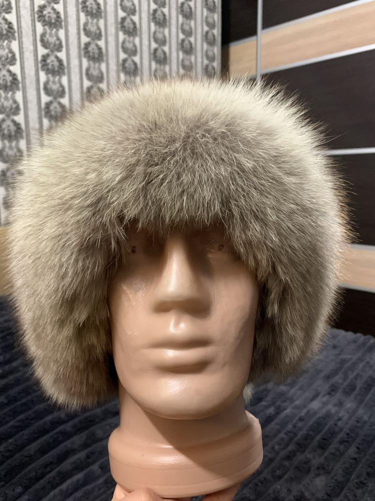 Шапка песцовая натуральный песец