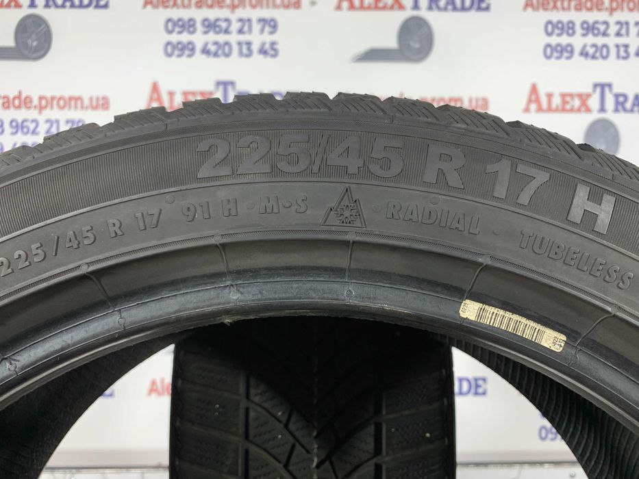 2 шт. 225/45 R17 Semperit Speed Grip 3 зимові шини б/у