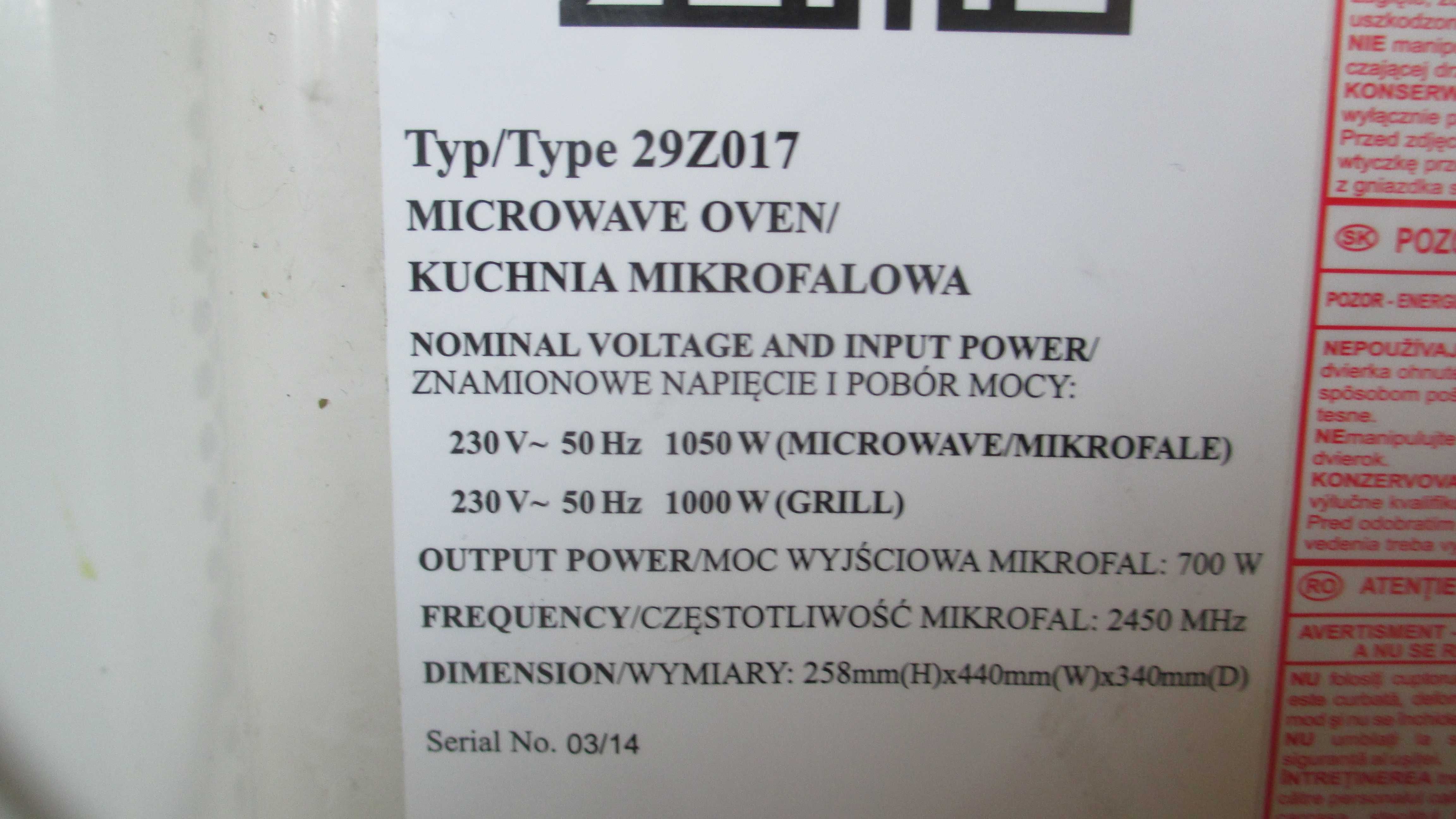 kuchenka mikrofalowa.mikrofalówka.zelmer