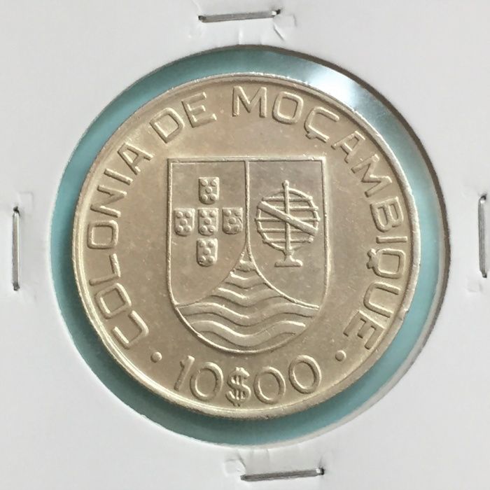 moeda 10 escudos 1936 - Moçambique - prata