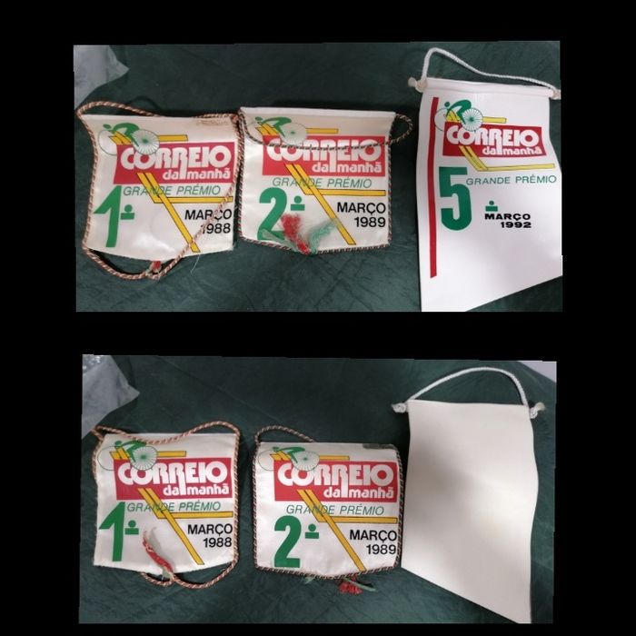 Set de 7 Galhardetes ciclismo, de provas, e equipas, mundiais ou tours