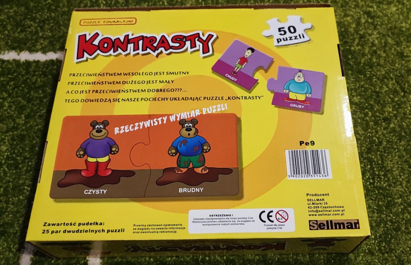 Kontrasty. Gra. Puzzle