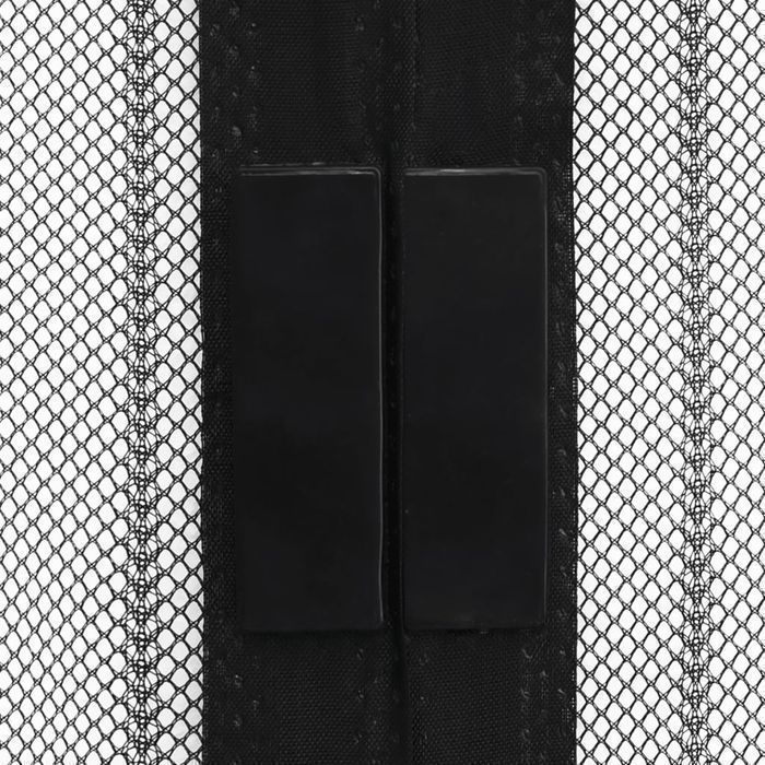 Moskitiery na drzwi, 210 x 100 cm, 2 szt., z magnesem, czarne
