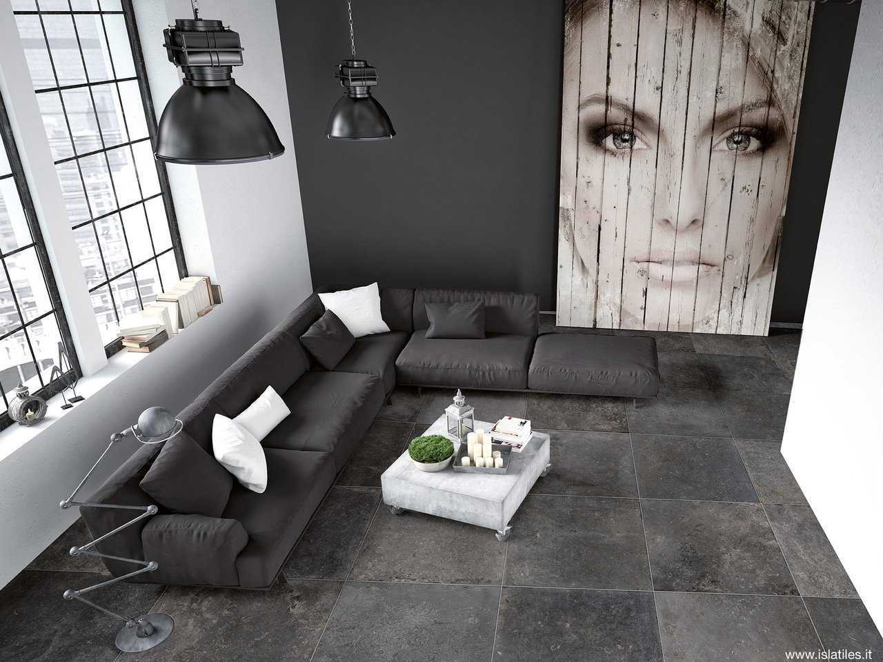 Gres Isla Tiles Stone Pit 80cm x80 cm