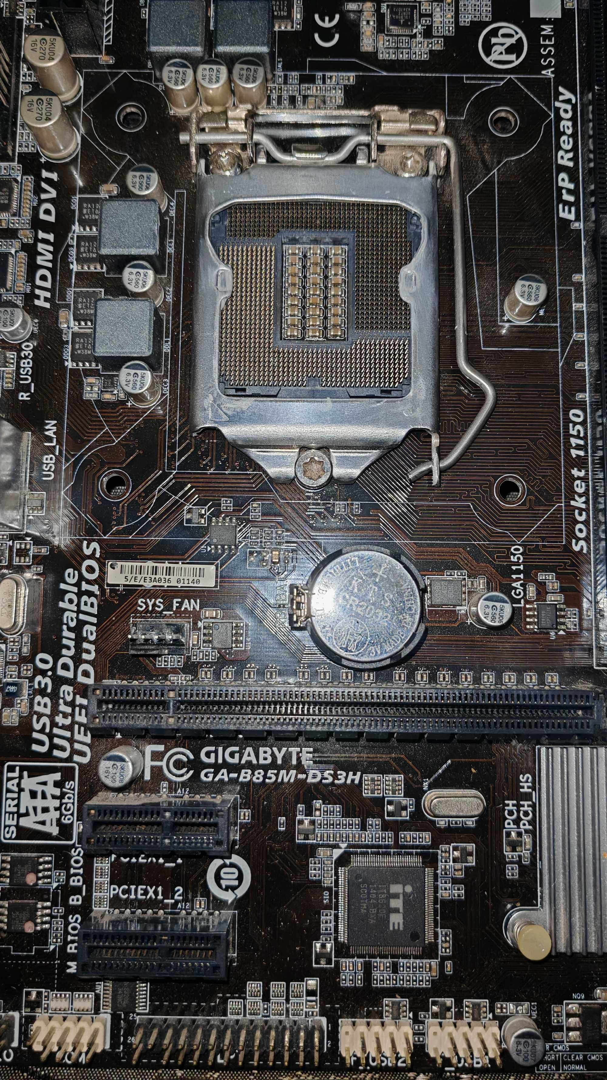 Материнская плата Gigabyte B85M-DS3H Socket 1150