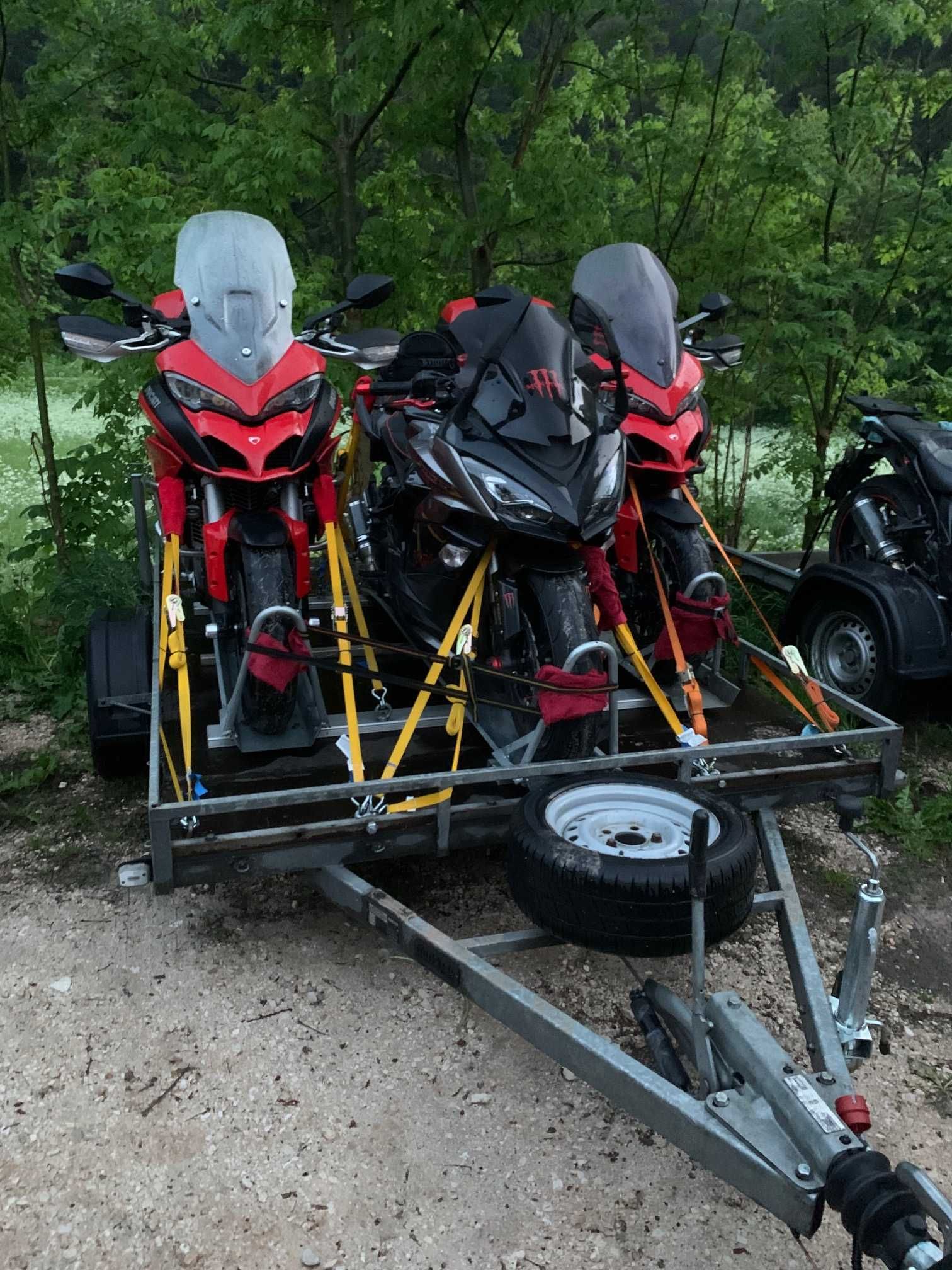 Przyczepa do transportu motocykli, przeczepka motocyklowa Śląsk, Bytom