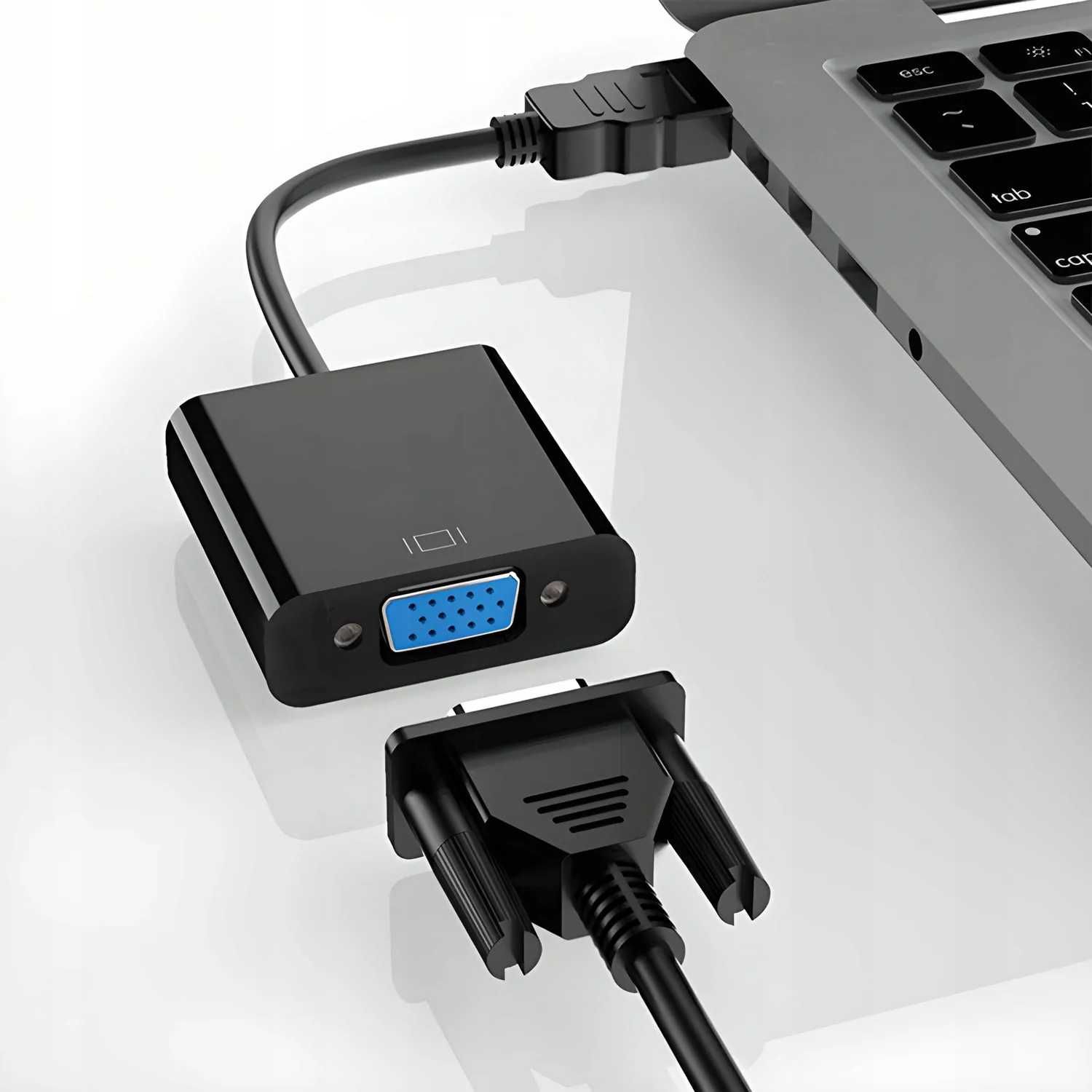 Konwerter HDMI do VGA D-SUB kabel adapter monitor