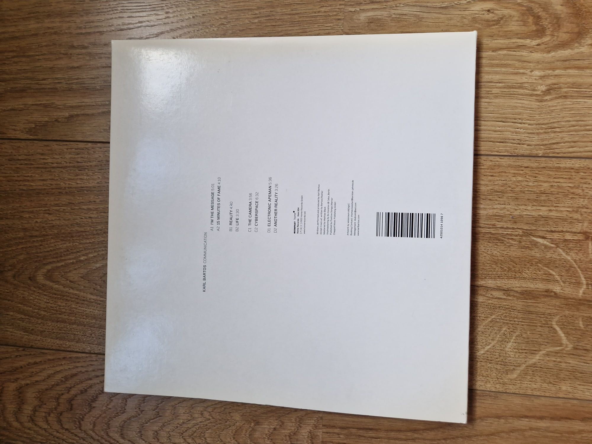 Karl Bartos Communication Vinyl 1 wydanie LP Westbam Kraftwerk
