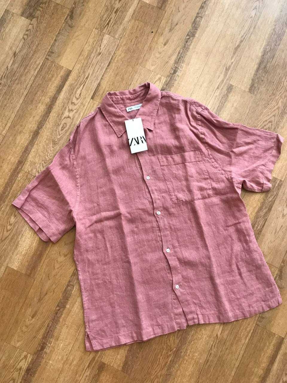 Костюм зі 100%-го льону ZARA (р. L-XL) Pink