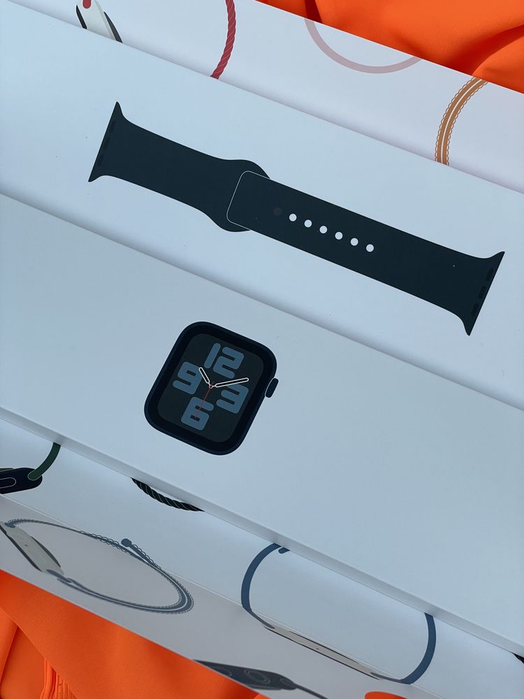 Годинник Apple Watch SE, 2nd gen, 44 mm, GPS, Midnight,  Епл Вотч