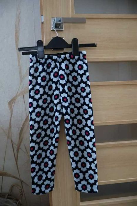 Ocieplane spodnie w kwiatki