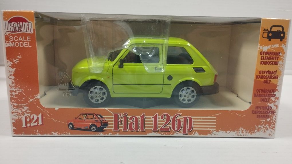 Maluch Mały Fiat 126p PRL skala 1:21