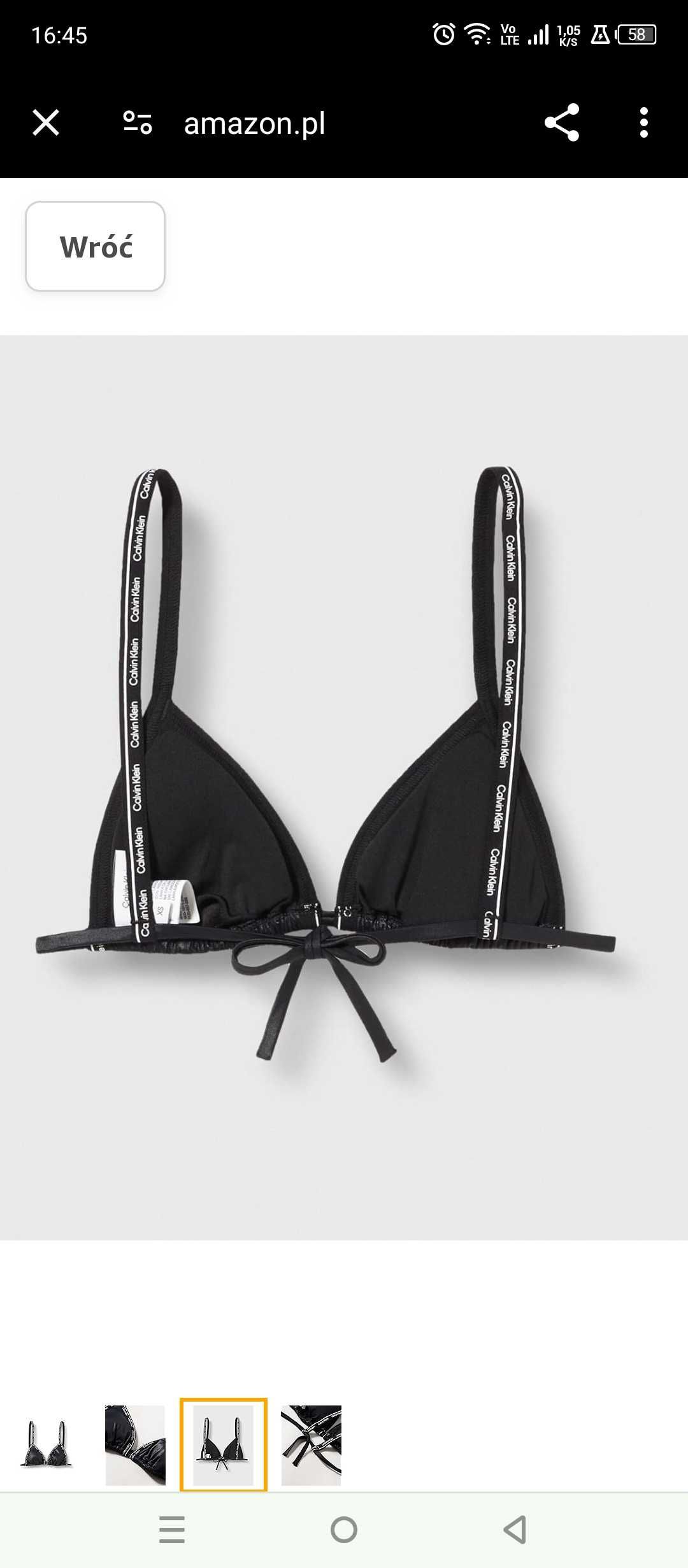 Calvin Klein Top bikini Kobiety Trójkąt-RP