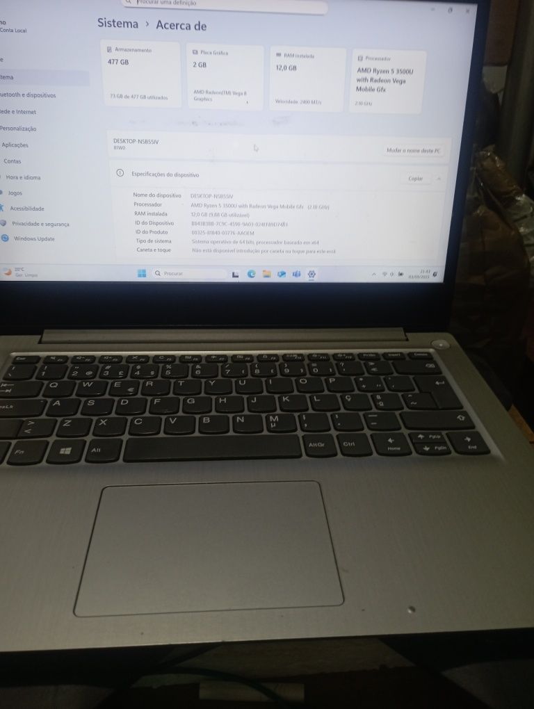 Lenovo idialpad 3 ryzen 5