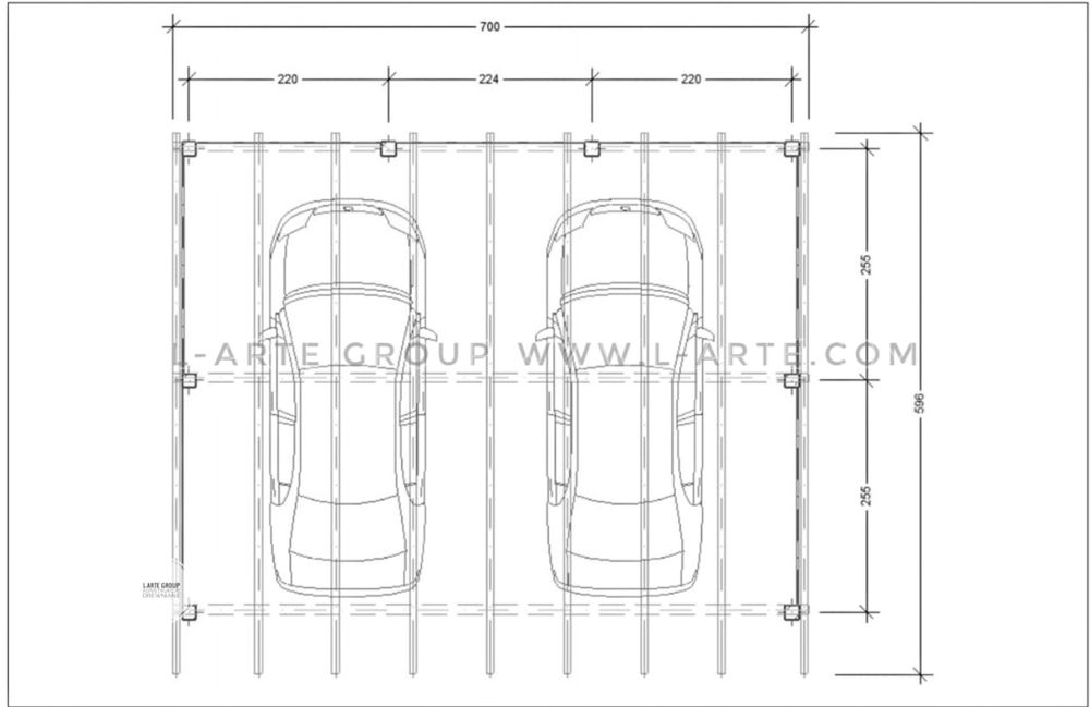 KORDOBA wiat garażowa 700x600 cm - producent, solidna
