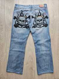 Spodnie baggy jeans custom vintage y2k alternative grunge