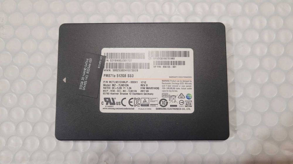 512gb Samsung PM871a ssd sata 2.5" (97% здоров'я)