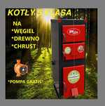 Piec na Węgiel 5 Klasa Kocioł na Drewno 13kw do 160m Dostawa 0zł