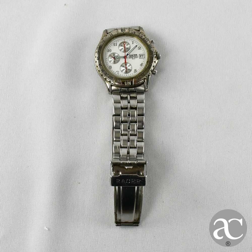 Relógio de pulso para homem RACER Japan Chronograph Water Resist 30M