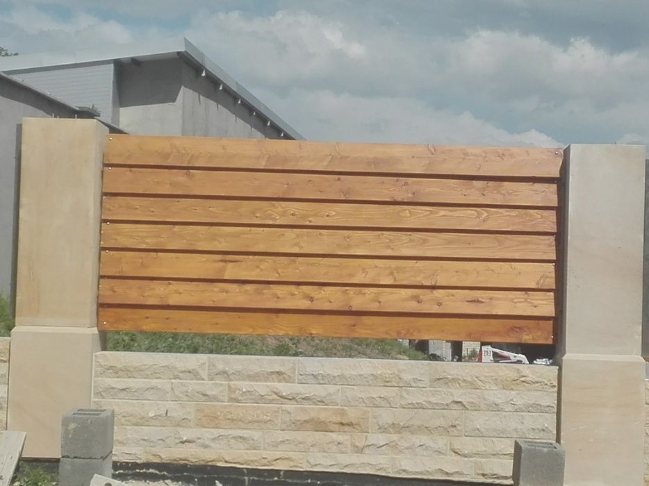 PŁOT, Ogrodzenie drewniane, MODRZEW