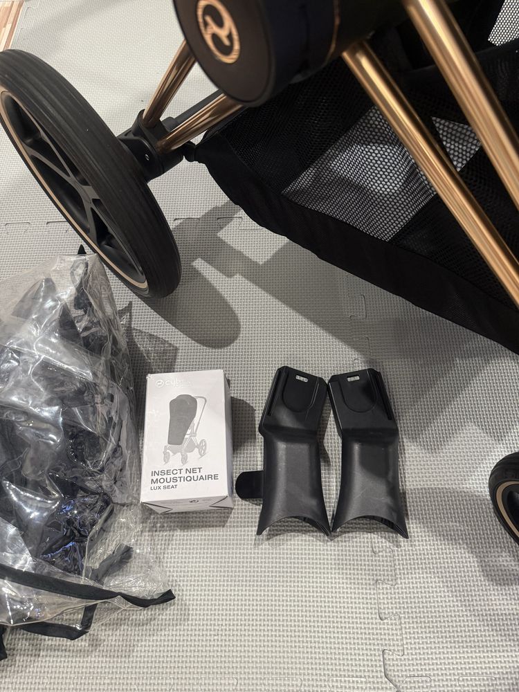 Cybex Priam 4.0 2w1 eco onyx black ROSEGOLD gwarancja !!!