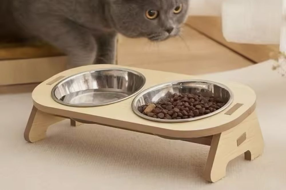 Suporte + Tijelas inox gato ou cão