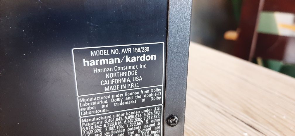 Potężny Amplituner Harman Kardon AVR 156 z hdmi, wzmacniacz