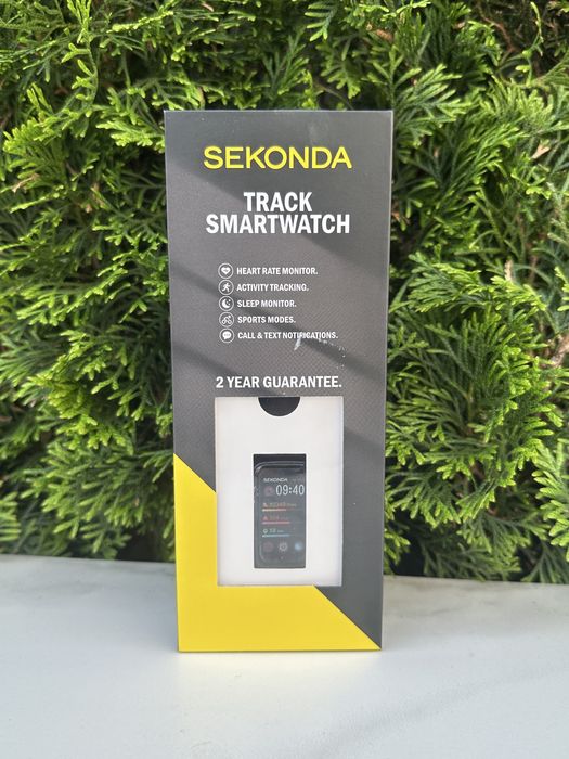 Nowy smartwatch Sekonda Track 26mm czarny silikonowy pasek