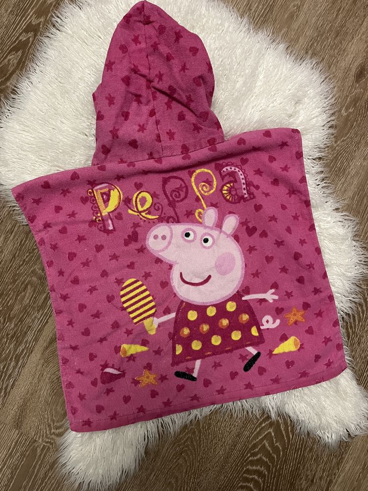 Детское полотенце пончо Свинка Пеппа