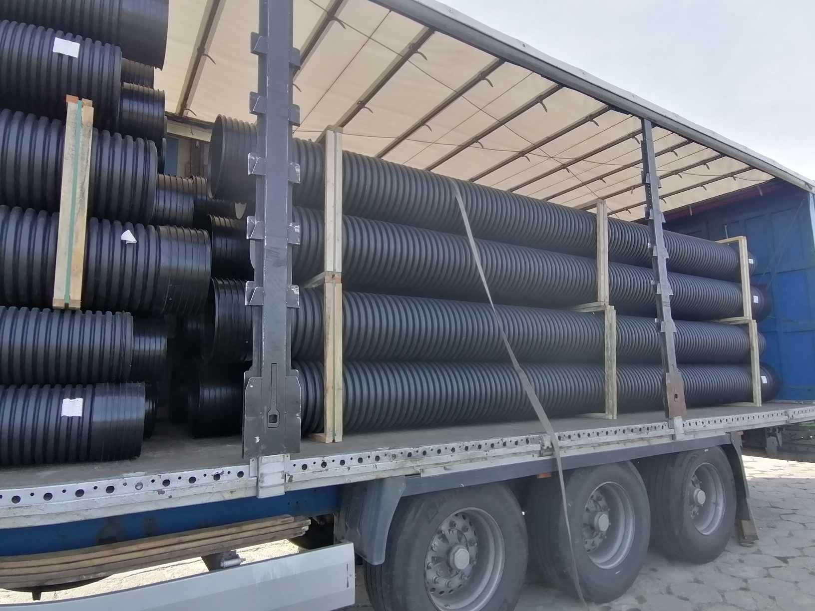Rura przepustowa rury HDPE Pecor Optima SN8 korugowana karbowana
