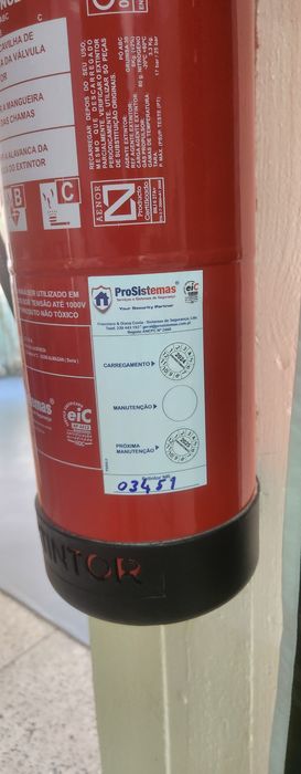 Conjunto 3 extintores
