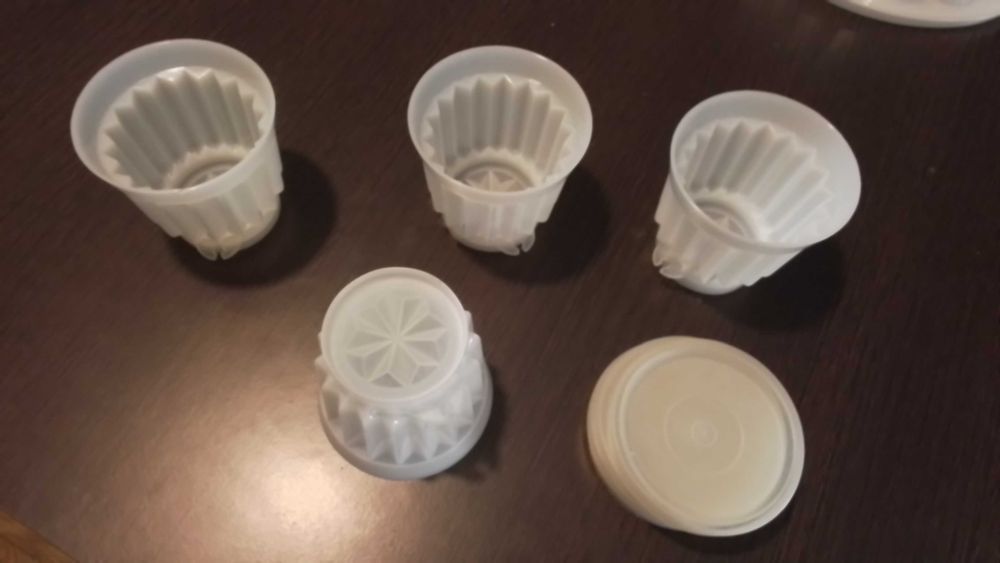 Formas Tupperware individuais para gelatina (conj. de 4)