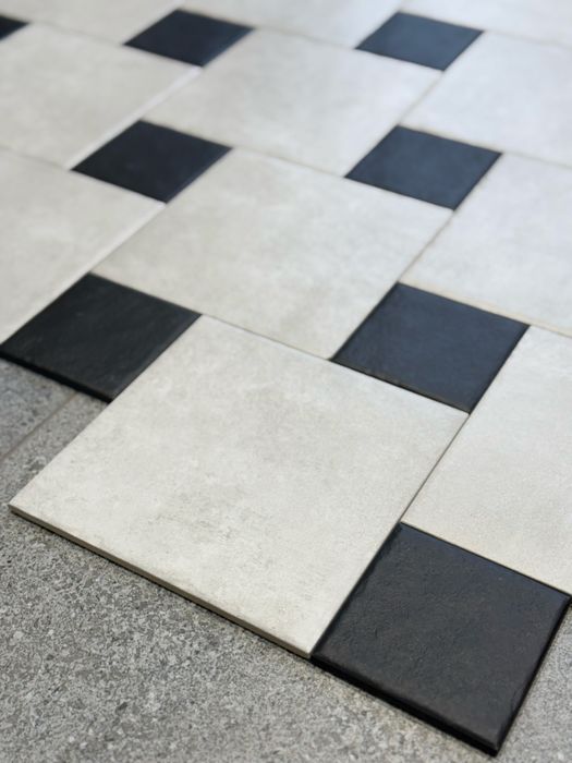 Płytki Gres 20x20 10x10 MAT Spectre Grys Nero WYPRZEDAŻ LEROY MERLIN